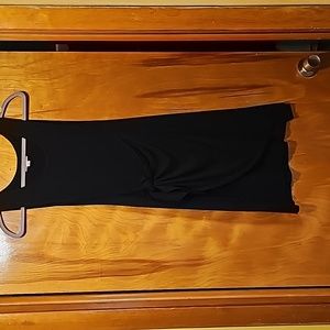 Black side tie dress